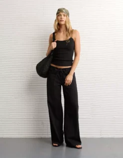 AE Main Squeeze Cami True Black -American Eagle Fashion 0360 6393 073 os