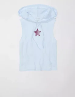 AE X The Ziegler Sisters Sleeveless Hoodie Tee -American Eagle Fashion 0366 5745 400 f