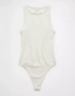 AE Main Squeeze High Neck Bodysuit Cream -American Eagle Fashion 0366 6036 106 f
