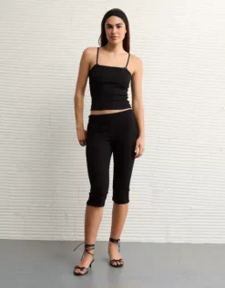 AE Lace Trim Cami True Black -American Eagle Fashion 0366 6199 073 os