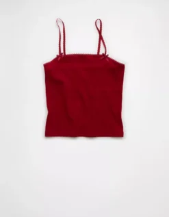 AE Lace Trim Cami Berry -American Eagle Fashion 0366 6199 669 f