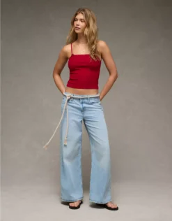 AE Lace Trim Cami Berry