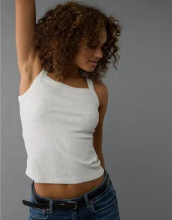AE Daily Fave Tank Top Heather Gray