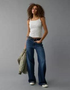 AE Daily Fave Tank Top Heather Gray -American Eagle Fashion 0366 6208 006 os