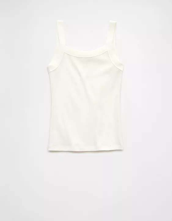 AE Daily Fave Tank Top White 5 AE Daily Fave Tank Top White - Image 5