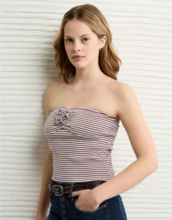 AE Rosette Tube Top Chocolate