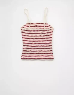 AE Lace Trim Cami Raspberry Peak -American Eagle Fashion 0366 6248 671 b
