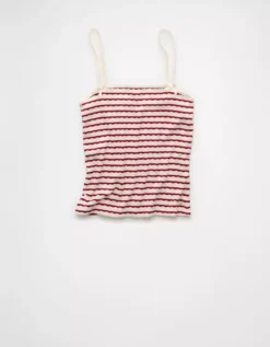 AE Lace Trim Cami Raspberry Peak -American Eagle Fashion 0366 6248 671 f