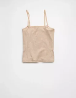 AE Lace Trim Cami Oatmeal Heather -American Eagle Fashion 0366 6249 864 f