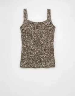 AE Daily Fave Tank Top Medium Brown -American Eagle Fashion 0366 6307 202 f