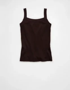 AE Daily Fave Tank Top Dark Brown -American Eagle Fashion 0366 6371 203 b