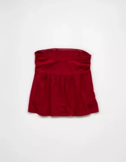 AE Sunchaser Knit Babydoll Tube Top Berry -American Eagle Fashion 0366 6432 669 b