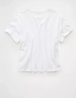 AE Ex-Boyfriend T-Shirt White -American Eagle Fashion 0370 1547 100 b