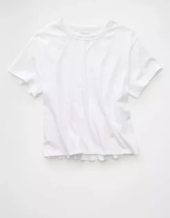 AE Ex-Boyfriend T-Shirt White -American Eagle Fashion 0370 1547 100 f