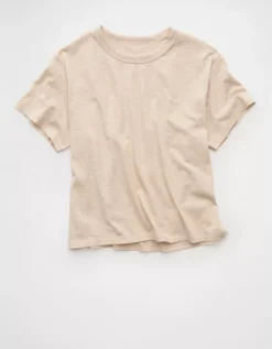 AE Ex-Boyfriend T-Shirt Sand -American Eagle Fashion 0370 1593 209 f