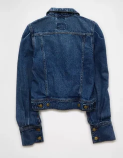 AE Retro Denim Jacket Medium Indigo Wash -American Eagle Fashion 0383 3705 540 b