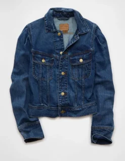 AE Retro Denim Jacket Medium Indigo Wash -American Eagle Fashion 0383 3705 540 f