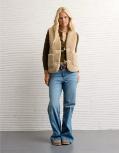 AE Sherpa Vest Khaki