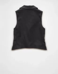 AE Lapel Vest Ebony -American Eagle Fashion 0383 3707 014 b