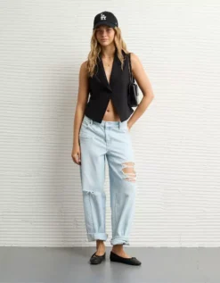 AE Lapel Vest Ebony -American Eagle Fashion 0383 3707 014 os