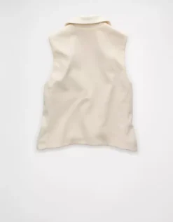 AE Lapel Vest Cream -American Eagle Fashion 0383 3707 106 b