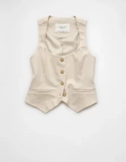AE Square Neck Vest Cream -American Eagle Fashion 0383 3708 106 f