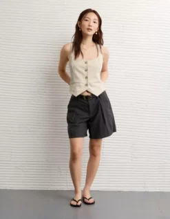 AE Square Neck Vest Cream -American Eagle Fashion 0383 3708 106 os