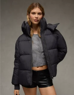 AE Technical Puffer Jacket Black