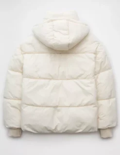 AE Technical Puffer Jacket Cream -American Eagle Fashion 0387 3721 106 b