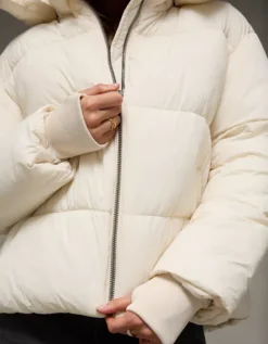 AE Technical Puffer Jacket Cream -American Eagle Fashion 0387 3721 106 d3