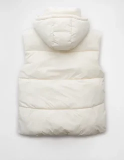 AE Technical Puffer Vest Cream -American Eagle Fashion 0387 3722 106 b