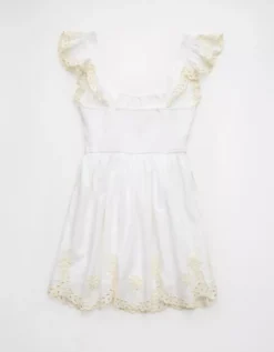 AE V-Waist Corset Mini Dress Cream -American Eagle Fashion 0395 8253 106 b