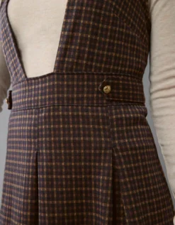 AE It Knit Pinafore Mini Dress Dark Brown -American Eagle Fashion 0395 8339 203 d2