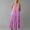 AE Sunchaser Knit Tie Shoulder Maxi Dress Purple