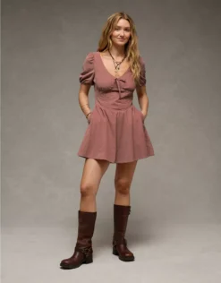 AE V-Neck Corduroy Mini Dress Just Rosey