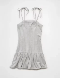 AE Pearl Mini Shift Dress Heather Gray -American Eagle Fashion 0395 9009 006 b
