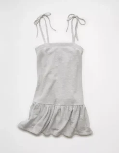 AE Pearl Mini Shift Dress Heather Gray -American Eagle Fashion 0395 9009 006 f