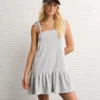 AE Pearl Mini Shift Dress Heather Gray