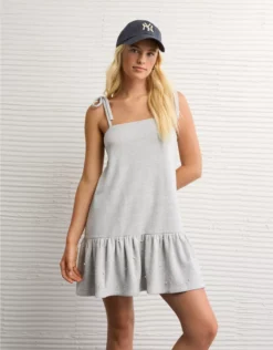 AE Pearl Mini Shift Dress Heather Gray