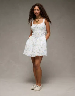 AE Tie Front Corset Mini Dress Multi