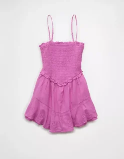 AE Bella Ruffle Tiered Romper Pink -American Eagle Fashion 0397 8368 615 f