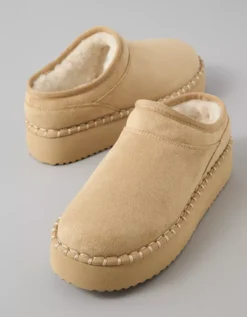 AE Hangout Scuff Slide Sand -American Eagle Fashion 0411 7036 209 d1