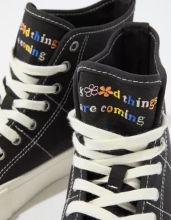 AE Doodle Canvas High-Top Sneaker -American Eagle Fashion 0414 6171 001 b