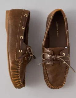AE Boat Shoe Medium Brown -American Eagle Fashion 0419 6703 202 b