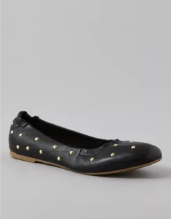 AE Studded Ballet Flat Black