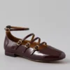 AE Multi-Strap Mary Jane Flat Burgundy