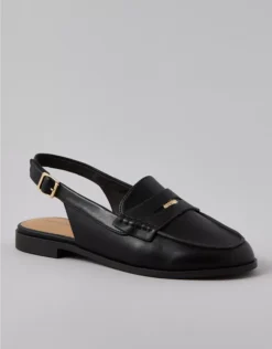 AE Slingback Penny Loafer Black