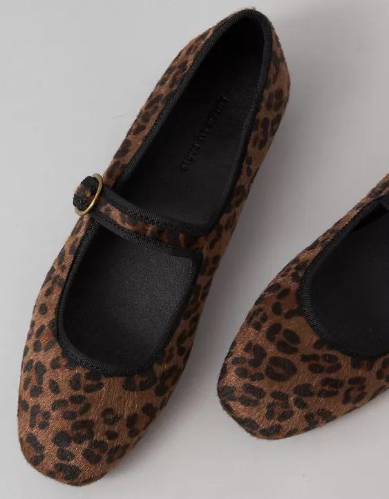 AE Calf Hair Mary Jane Flat Multi 2 AE Calf Hair Mary Jane Flat Multi - Image 2