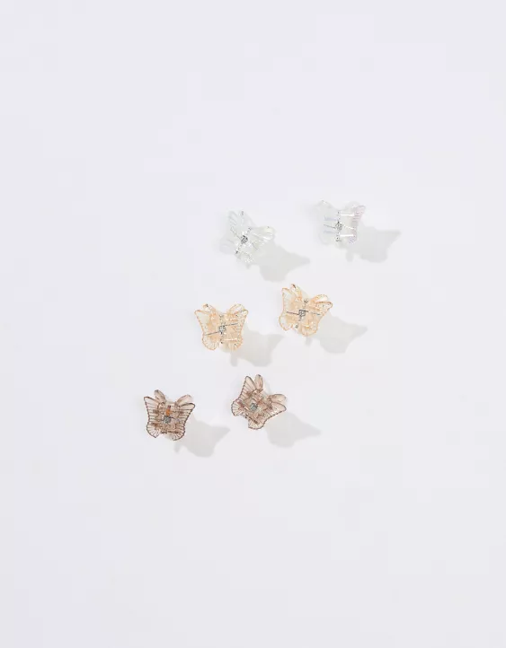 AEO Butterfly Mini Hair Clip 6-Pack 3 AEO Butterfly Mini Hair Clip 6-Pack - Image 3