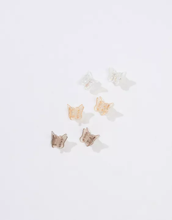 AEO Butterfly Mini Hair Clip 6-Pack 2 AEO Butterfly Mini Hair Clip 6-Pack - Image 2